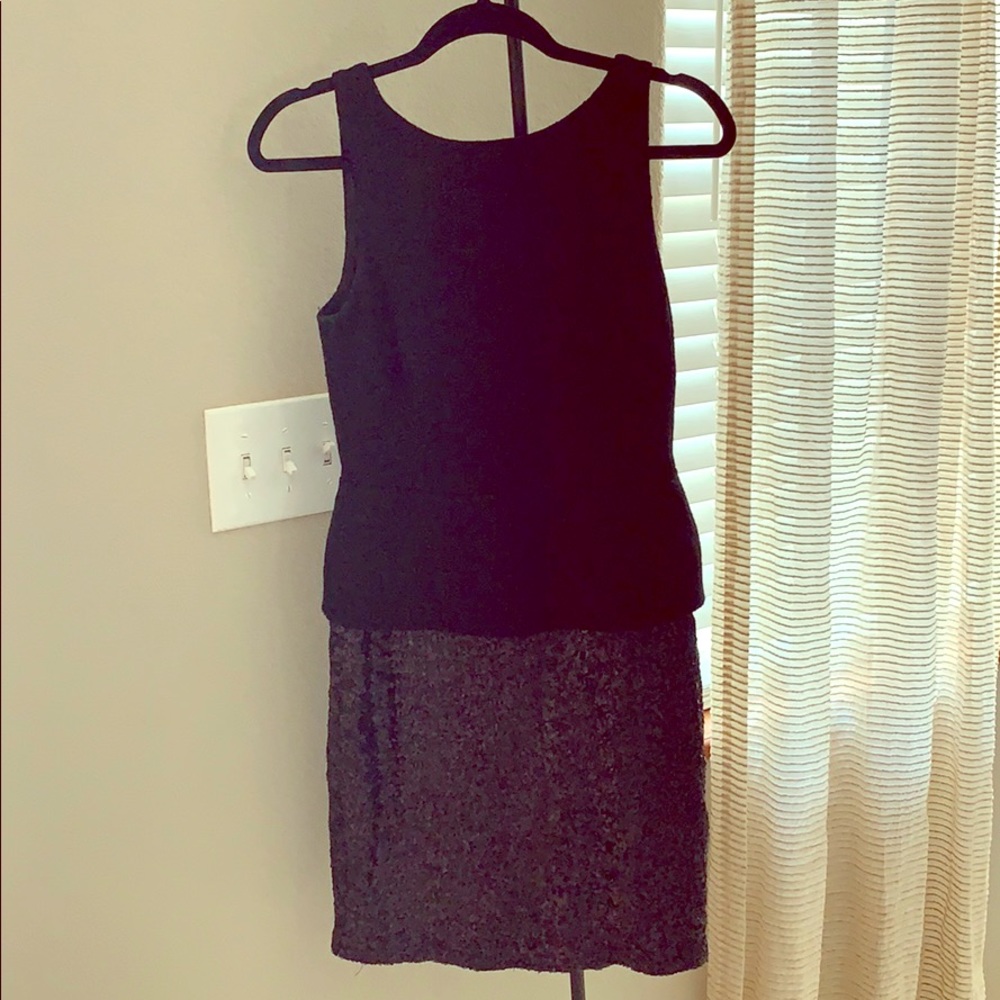 Black cocktail dress with sequins